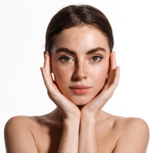 beautiful woman with great skin