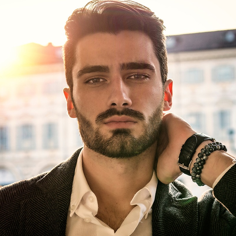 Handsome serious businessman